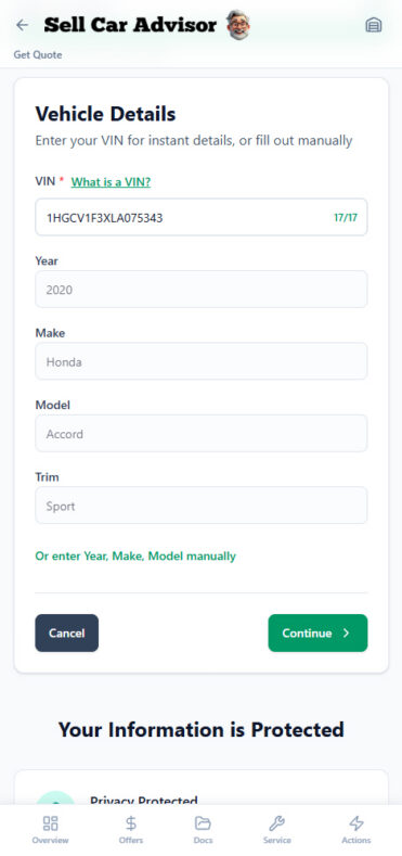 Sell Your Car - Sell Car Advisor 3