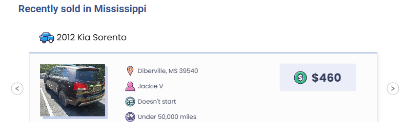 sell a junk car in mississippi wheelzy Wheelzy quote for a junk car in Mississippi
