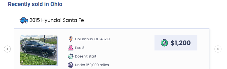 sell a junk car in ohio wheelzy Wheelzy quote for a junk car in Ohio