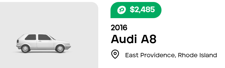 sell a junk car in rhode island peddle Peddle recent purchase tile: a 2016 Audi A8 in East Providence, Rhode Island, bought for $2,485