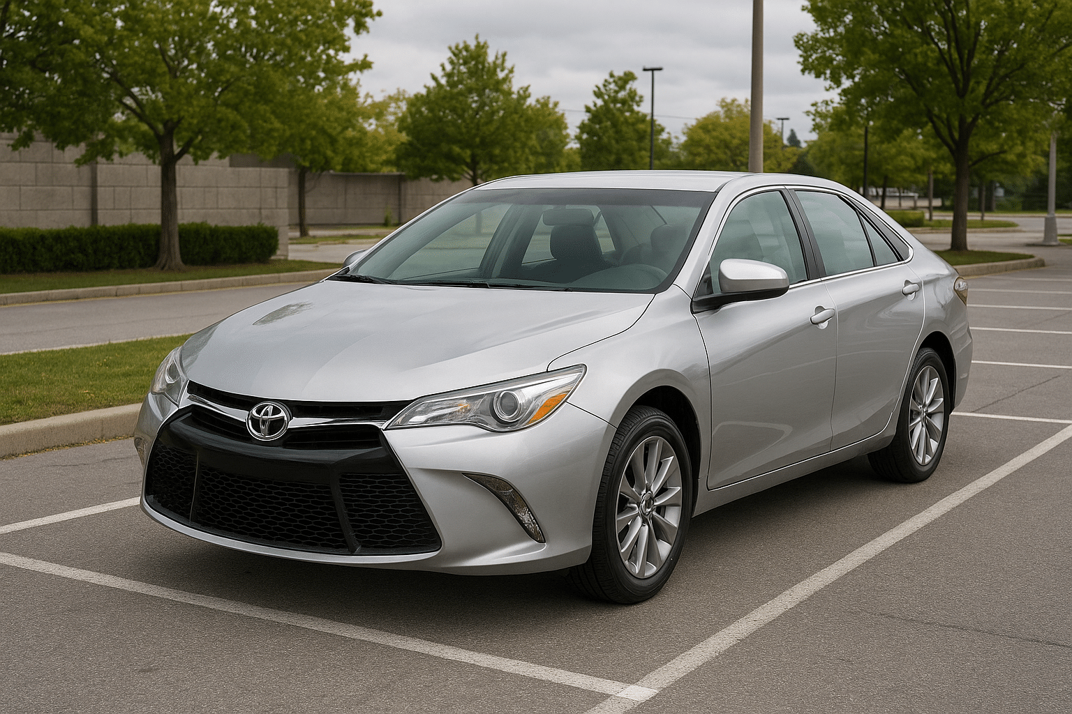 Toyota Camry sedan parked ready to sell